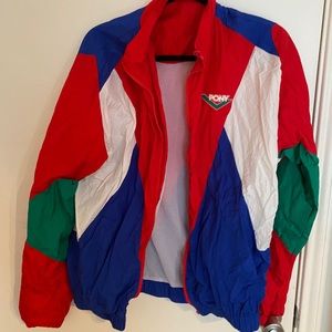 multicolor pony bomber jacket size medium